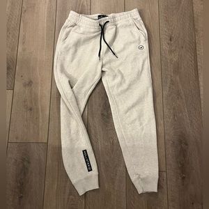 Cream Hollister Sweatpants